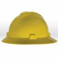 4-point Full Brim Yellow Msa V-guard Hard Hat